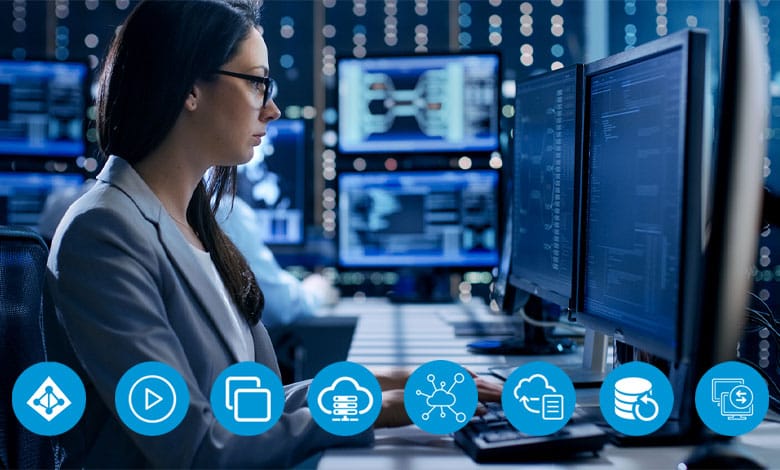 Woman working on computer delivering managed IT services at Novasys IT